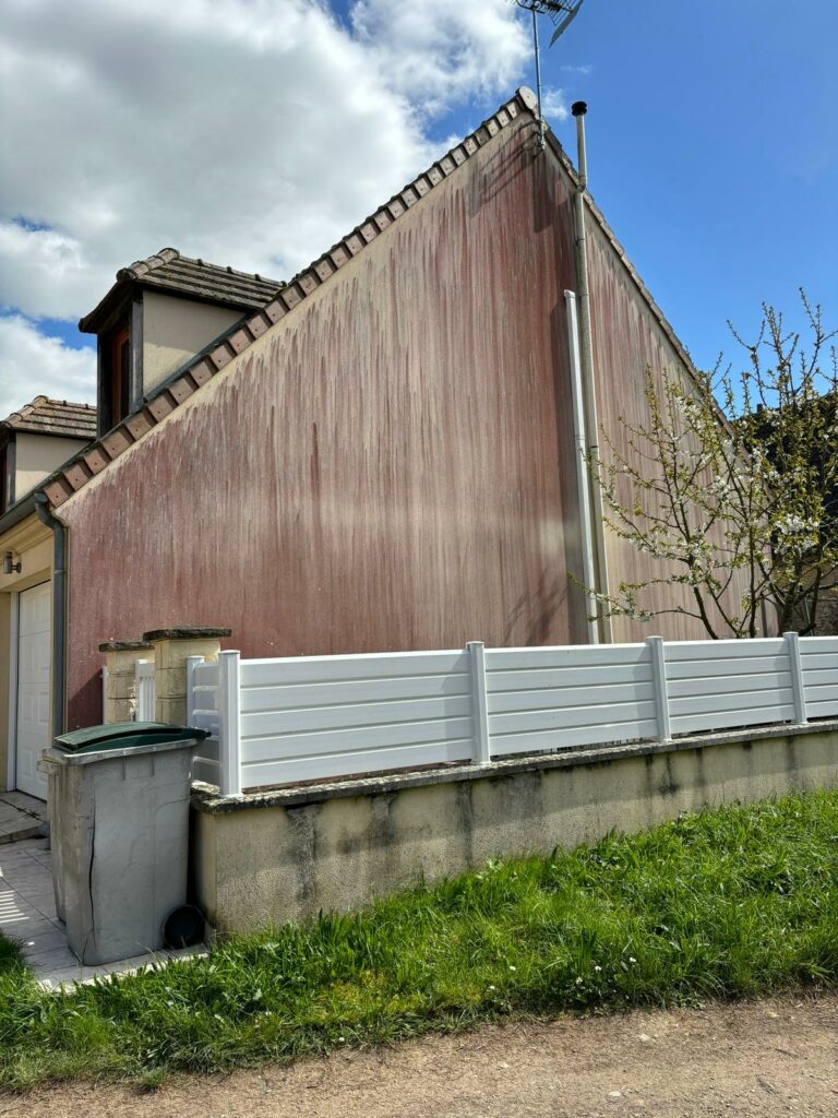 Chantier couverture, vue échelle, L'Atelier du toit 01 Ain
